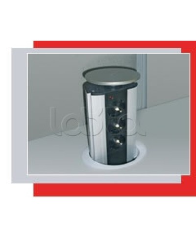 Блок розеточный настольный, 3 розетки (45х45мм) Экопласт 70303 в Ессентуках Блоки розеток Pintop.ru