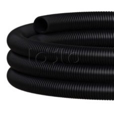 NR050 Двустен. труба ПНД гибкая откр. прокладки, SN26, с зондом, D50мм (50м) чёрный Экопласт (801050HFR-UF-BL)