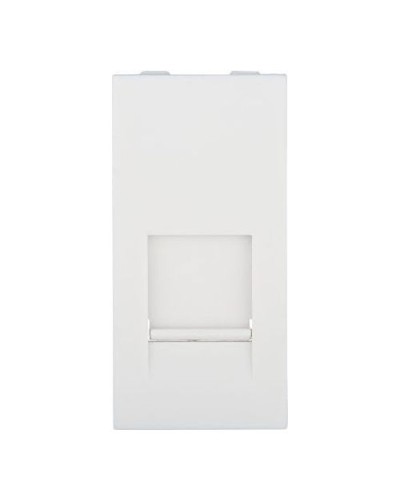 Накладка для розетки телефонной, компьютерной RJ, 45х22,5 мм (белый) LK45 Экопласт (853104) в Ессентуках Аксессуары для кабель-канала Pintop.ru