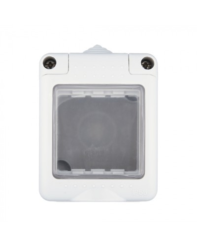 Коробка для о/п, герметичная с прозрачной, силиконовой панелью, 45х45мм IP55 (серый) LK45 (855003) в Ессентуках Распределительные коробки Pintop.ru