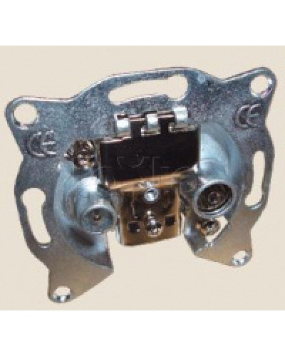 Механизм розетки TV+FM оконечный LK60 Экопласт 865200-1 в Ессентуках Розетки компьютерные и телефонные Pintop.ru