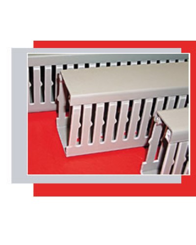 Короб перфорированный 80х60 мм (серый) Экопласт СР-Е64 в Ессентуках Кабель-канал Pintop.ru