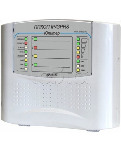 Элеста Юпитер-1431 (ППКОП Юпитер-4 IP/GPRS, пластик. корпус) в Ессентуках Приемно-контрольные приборы Pintop.ru