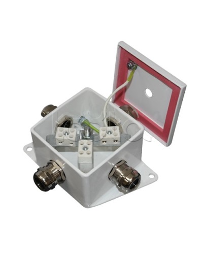 Коробка монтажная огнестойкая Гефест КМ-О (4к*10,0)-IP66, два ввода 80х80х68 в Ессентуках Распределительные коробки Pintop.ru