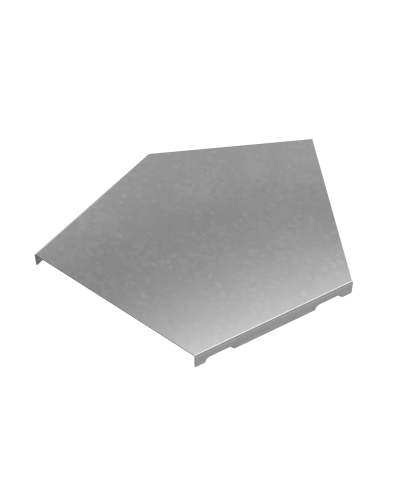 Крышка горизонтального угла 45 гр. 150 мм ПЛЮС HD КМ-Профиль (KGLplus45-150 HD) в Ессентуках Аксессуары для лотков Pintop.ru