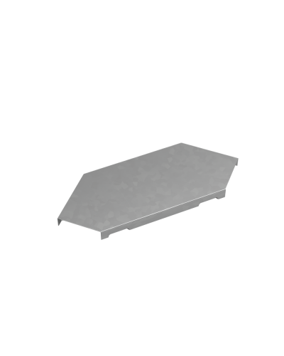 Крышка горизонтального угла 90 гр. 50 мм ПЛЮС INOX304 КМ-Профиль (KGLplus90-50 INOX304) в Ессентуках Аксессуары для лотков Pintop.ru