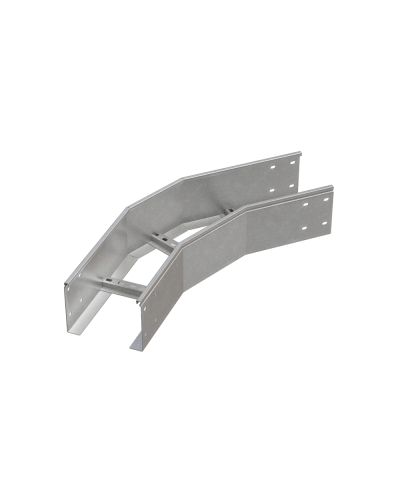 Угол лестничный горизонтальный 45 гр. 150х600х1,2 мм HD85 N КМ-профиль (LGL45-150-600-1.2 HD85 N) в Ессентуках Аксессуары для лотков Pintop.ru