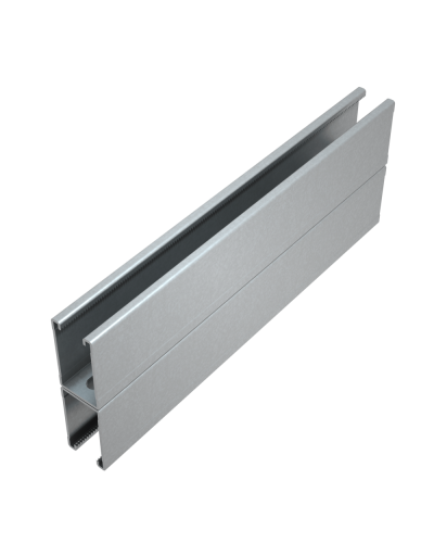 Страт-профиль двойной 41х72 L2500 мм s:1,5 HD85 КМ-профиль (2STP41-72-2500 HD85) в Ессентуках Аксессуары для лотков Pintop.ru