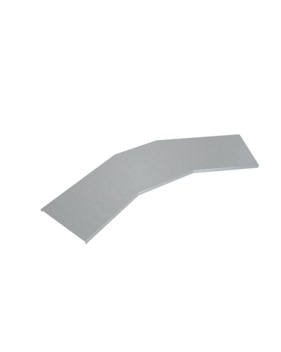 Крышка лестничного горизонтального угла 45 гр. 600 мм INOX304 КМ-Профиль (KLGL45-600 INOX304) в Ессентуках Аксессуары для лотков Pintop.ru