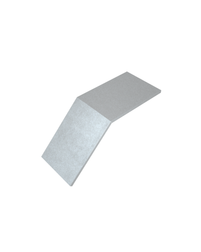 Крышка лестничного вертикального внешнего угла 45 гр. 700 мм HD85 КМ-профиль (KLVL45-700 HD85) в Ессентуках Аксессуары для лотков Pintop.ru