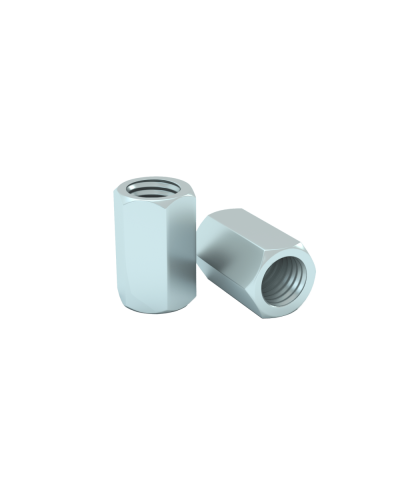 Гайка соединительная М8 DIN 6334 (упак. 50 шт) КМ-Профиль (MS8) в Ессентуках Крепеж Pintop.ru