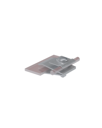 Фальцевый держатель H60 мм для прутка Ø 5-10 мм HD КМ-Профиль (FD-H60-D5-10 HD) в Ессентуках Монтажные материалы Pintop.ru