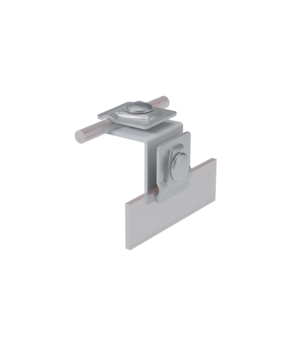 Фальцевый держатель H50 мм для прутка Ø 5-10 мм HD КМ-Профиль (FD-H50-D5-10 HD) в Ессентуках Монтажные материалы Pintop.ru