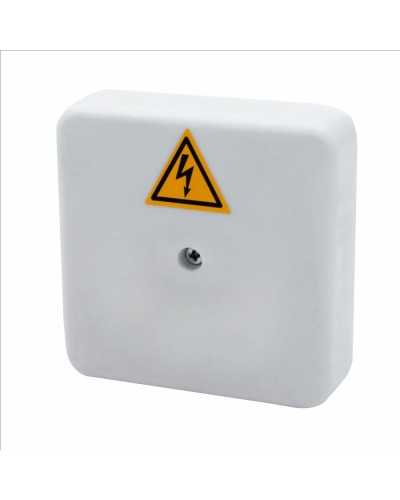 Коробка распределительная огнестойкая КРОПС-П0, IP41, габаритные размеры 75х75х20 мм, для кабелей сечением до 2,5 мм2, 4 клеммы КМ-Профиль (FRJB-KM-P0-2.5-04-КРОПС-IP41) в Ессентуках Распределительные коробки Pintop.ru