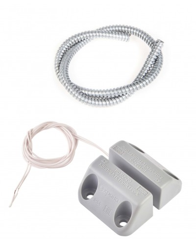 Извещатель охранный точечный магнитоконтактный накладной Комплектстройсервис ИО 102-20 Б2П (3) (металлический рукав) в Ессентуках Извещатели охранные Pintop.ru