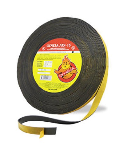 Лента термоуплотнительная Огнеза ОГНЕЗА-ЛТУ 2*15 мм., рулон 25 пог.м. в Ессентуках Дополнительное оборудование пожаротушения Pintop.ru