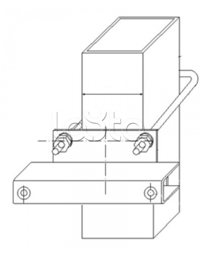 Узел крепления блоков подключения и управления БД-НР, БМ-НР, БУПР извещателей Омега-микродизайн УЗК-КС 57 в Ессентуках Кронштейны и планки для извещателей Pintop.ru