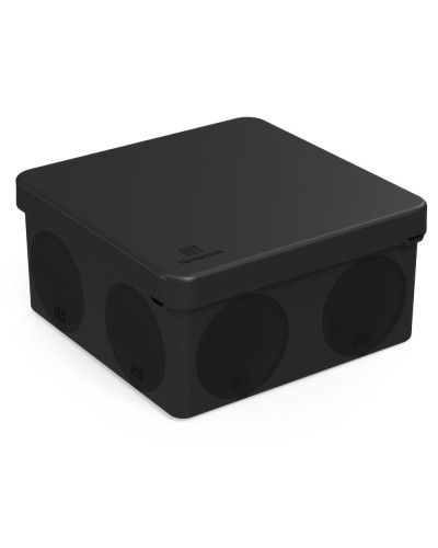 Коробка распред. 60-0300-9005м двухкомп. (HF) черная 100х100х50 (8шт/уп) Промрукав (60-0300-9005м) в Ессентуках Распределительные коробки Pintop.ru