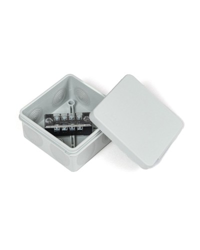 Коробка распред. двухкомп. (HF) 80х80х40 серая Промрукав (PR80.0168) в Ессентуках Распределительные коробки Pintop.ru