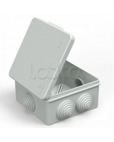 Коробка распределительная 40-03025 для прямого монтажа безгалогенная (HF) атмосферостойкая серая 100х100х50 (60шт/кор) Промрукав в Ессентуках Распределительные коробки Pintop.ru