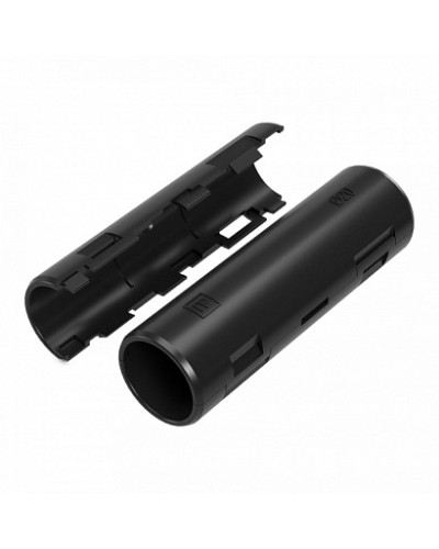 Муфта разборная d20 мм атмосферостойкая черная (70шт/840шт уп/кор) Промрукав (PR13.0414) в Ессентуках Повороты, муфты, тройники Pintop.ru