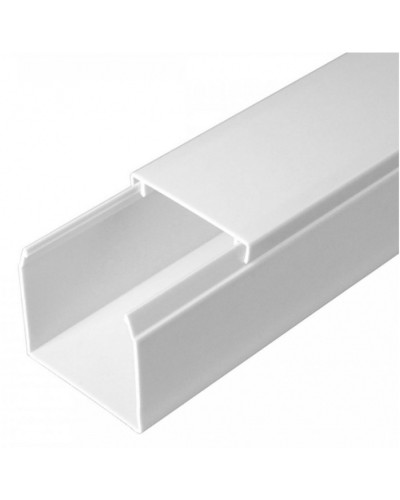 Кабель-канал белый 2-й замок в п/э 40х40 (24 м/уп) Промрукав (PR03.0054) в Ессентуках Кабель-канал Pintop.ru