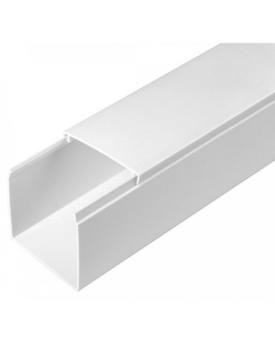 Кабель-канал белый 2-й замок в п/э 60х60 (12 м/уп) Промрукав (PR03.0056) в Ессентуках Кабель-канал Pintop.ru