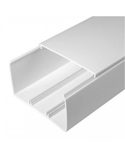 Кабель-канал белый 2-й замок в п/э 100х60 (8 м/уп) Промрукав (PR03.0060) в Ессентуках Кабель-канал Pintop.ru