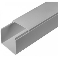 Кабель-канал серый RAL 7035 2-й замок в п/э 60х60 (24м/уп) Промрукав (PR03.0078)