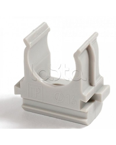 Крепеж-клипса для труб АБС-пластик в карт д16 (200шт/2000шт уп/кор) Промрукав (PR.0616) в Ессентуках Держатели, клипсы, скобы Pintop.ru