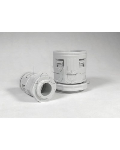 Муфта вводная для гофрированных труб серая ВМ-ГТ-16 Промрукав (PR08.3268) в Ессентуках Повороты, муфты, тройники Pintop.ru