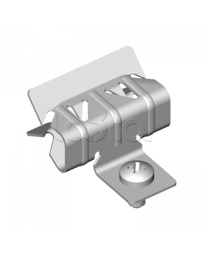 Зажим балочный 15-20 мм с отгибом и винтом М6х9 Промрукав (PR08.5848) в Ессентуках Аксессуары для лотков Pintop.ru