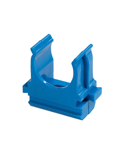 Крепёж-клипса для труб АБС-пластик синяя д25 в малой упаковке (10шт/500шт уп/кор) Промрукав (PR13.0062) в Ессентуках Держатели, клипсы, скобы Pintop.ru