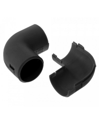 Соединитель угловой разборный черный д20 (50шт/800шт уп/кор) Промрукав (PR13.0192) в Ессентуках Повороты, муфты, тройники Pintop.ru