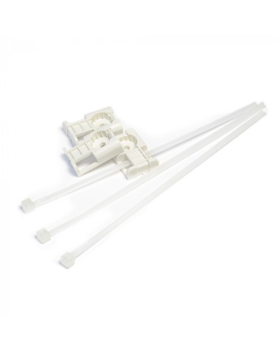 Комплекты крепления площадка для прямого монтажа белая со стяжкой 3,6х150 мм (100 шт) Промрукав (PR13.02514) в Ессентуках Аксессуары для кабель-канала Pintop.ru