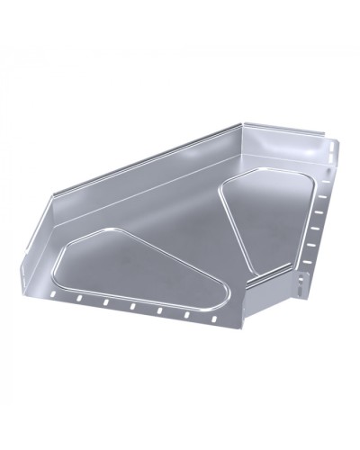 Угол горизонтальный 90 градусов Стандарт INOX (AISI 316) 400х80 Промрукав (PR16.3537) в Ессентуках Аксессуары для лотков Pintop.ru