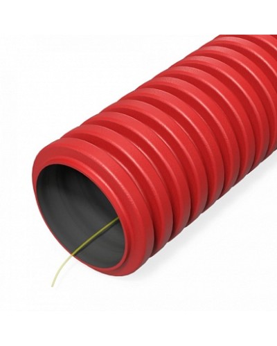Труба гофрированная двустенная ПНД гибкая тип 450 (SN34) с/з красная d32 мм (20м/уп) Промрукав (PR15.0266) в Ессентуках Труба гофрированная Pintop.ru