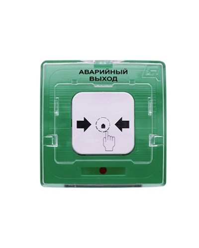 Устройство дистанционного пуска Рубеж УДП 513-10 Аварийный выход (зеленый) в Ессентуках Пожарные извещатели Pintop.ru