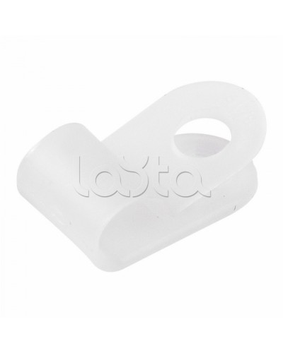 Кабельная скоба пластиковая 5мм для крепления термокабеля Спектрон-КС-5 в Ессентуках Держатели, клипсы, скобы Pintop.ru