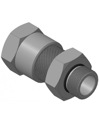 Кабельный ввод для бронированного кабеля с уплотнением внутренней оболочки кабеля резьбой G3/4, внешним диаметром кабеля D=18-22 мм и проходным диаметром кабеля d=8-12 мм Спектрон КВБ-22/12-Н-G3/4 в Ессентуках Аксессуары для кабель-канала Pintop.ru