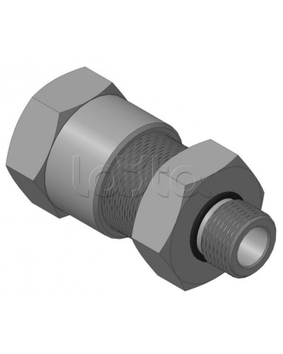 Кабельный ввод с резьбой G1/2 мм для прокладки кабеля в металлорукаве РЗ-ЦП-20, с уплотнением кабеля и проходным диаметром кабеля d=8-12 мм Спектрон КВМ-20/12-М-G1/2 в Ессентуках Аксессуары для кабель-канала Pintop.ru