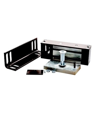 Замок электромагнитный Олевс М2-500 с уголком черный в Ессентуках Электромагнитные замки Pintop.ru