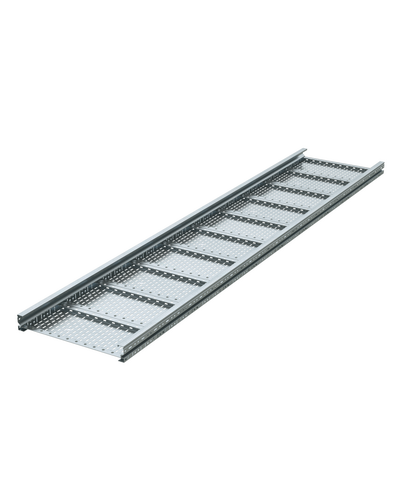 Лоток листовой 80х800, лонжерон 2 мм, L 3 м, горячий цинк DKC (USH388HDZ) в Ессентуках Кабельные лотки Pintop.ru