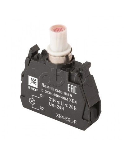 Лампа сменная c основанием XB4 красная 24В EKF PROxima (XB4-ESL-R) в Ессентуках Источники света(Лампы) Pintop.ru