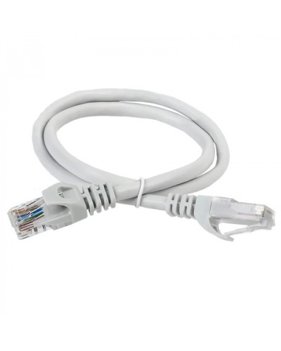ITK Коммутационный шнур (патч-корд) кат.5Е UTP 1м серый (PC01-C5EU-1M) в Ессентуках Патчкорды (медные) Pintop.ru