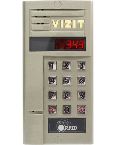 Блок вызова для совместной работы с БУД-302 VIZIT БВД-343F в Ессентуках Блоки вызова многоабонентные Pintop.ru