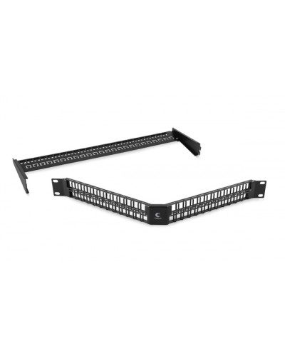 Угловая модульная патч-панель 19, 48 портов, 1U Cabeus (PLBHD-48-CON) в Ессентуках Патч панель Pintop.ru