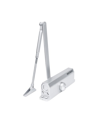 Доводчик NOTEDO DC-110 DA EN3-4, с задержкой закрывания, с рычажной тягой, (бронза) (RAL7013) в Ессентуках Доводчики Pintop.ru