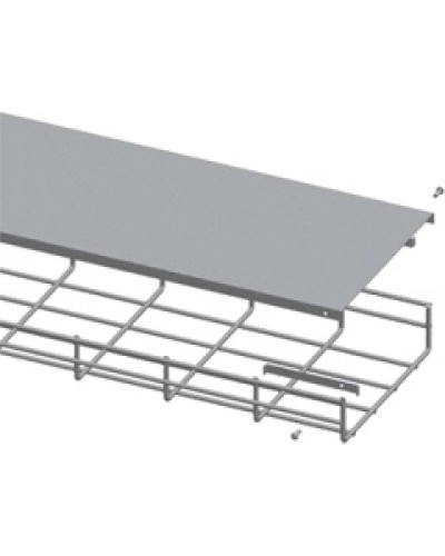 Крышка для лотка шириной 200мм, 1м. LANMASTER LAN-MT-AB200-EZ в Ессентуках Аксессуары для лотков Pintop.ru