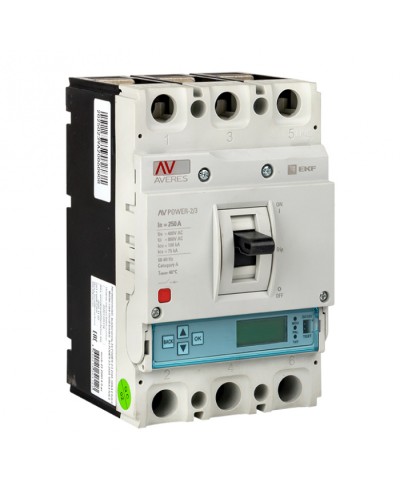 Автоматический выключатель AV POWER-2/3 250А 50kA ETU6.0 EKF (Автоматический выключатель AV POWER-2/3 250А 50k в Ессентуках Электротехническое оборудование Pintop.ru